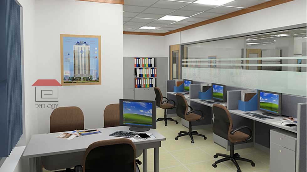 Mẫu thiết kế văn phòng không gian mở